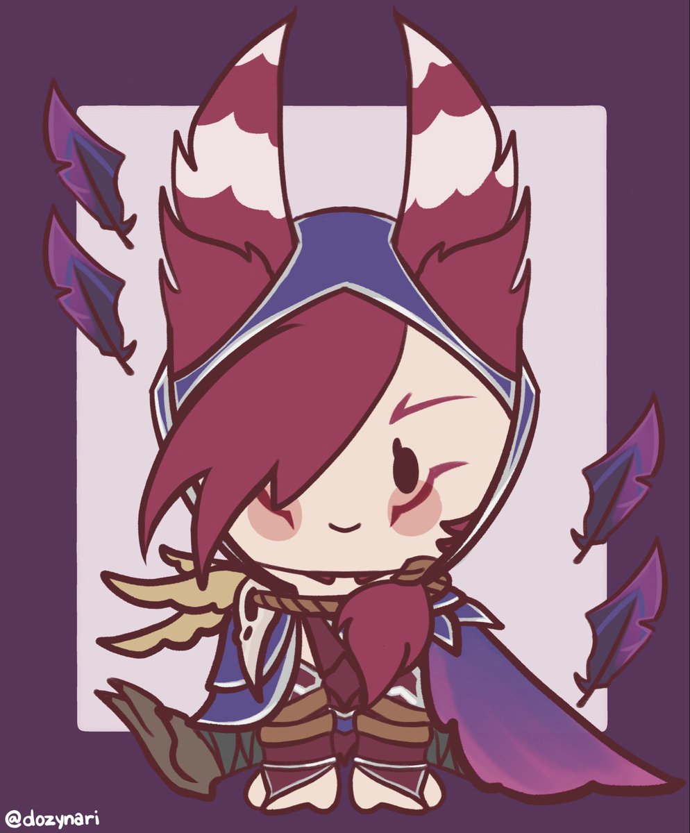 dozynari's tweet photo. Xayah and rakan I drew for my friends birthday!! https://t.co/zlc2PctuEp