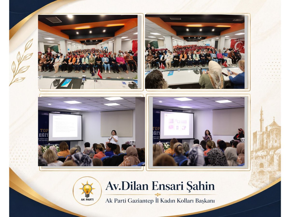 avdilanensari's tweet photo. 📍 AK Parti Gaziantep İl Başkanlığı

Saygıdeğer Emine Erdoğan Hanımefendi'nin himayelerinde yürütülen Sıfır Atık Projesi kapsamında, "Sıfır Atık, Kadınla Mümkün" anlayışıyla; Sürdürülebilir Çevre ve Sıfır Atık Eğitimi programımızı gerçekleştirdik.
@tugbaisikercan 
@EmelGozukara_D https://t.co/IvYGaM2Xnm