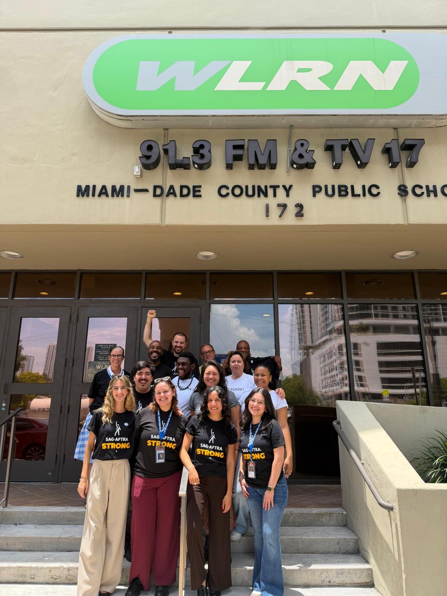 sagaftra's tweet photo. Congratulations to the staff of WLRN Public Radio in Miami! 🎉 https://t.co/QyEGiPUwJH