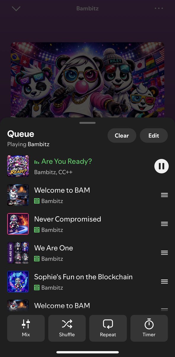 theravennHQ's tweet photo. gn ct ๐
it's been another day of streams, conversations, and small steps forward.
that's usually how the best things are built, not all at once, but consistently.
ending the day with bambitz tracks queued on my playlist.
see you all in the morning.
@BambitzRecords #listen2burn