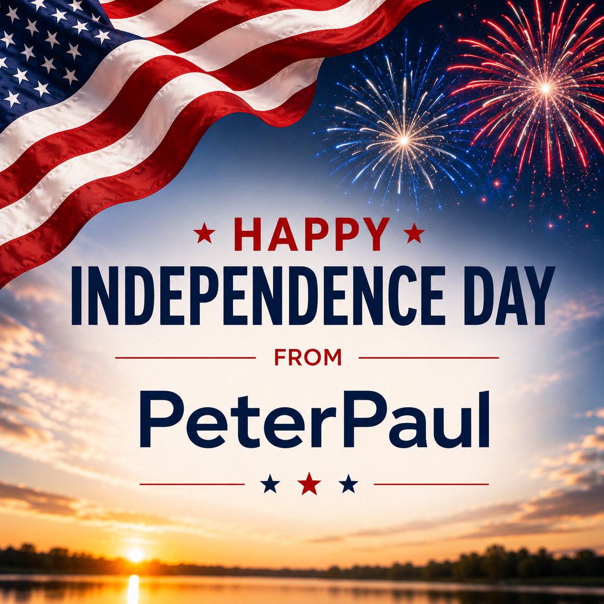 PeterPaulElec's tweet photo. As we celebrate our nation's independence, we wish everyone a safe and enjoyable Fourth of July filled with family, friends, and cherished traditions.🇺🇸
From all of us at PeterPaul, have a happy and safe Independence Day! ❤️🤍💙
#IndependenceDay #USA #Happy4th #PeterPaul https://t.co/LrK7Gpyjy7