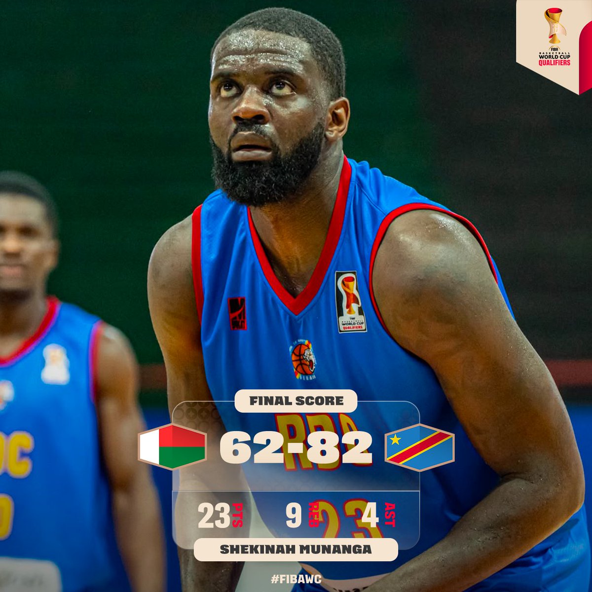 FIBAWC's tweet photo. The Leopards qualify for the 2nd round 🇨🇩✌️

#FIBAWC #StepItUp https://t.co/t6m8d23VtW