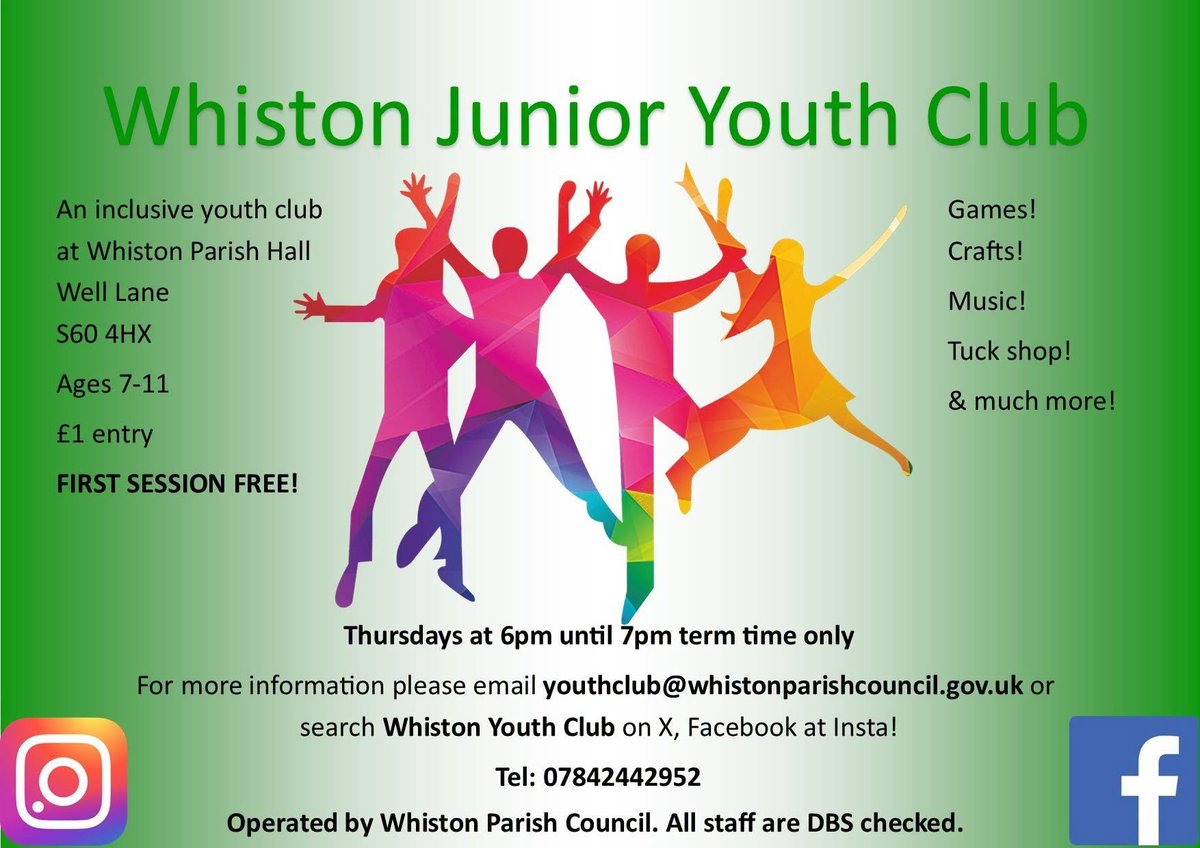 Stag_RosePPG's tweet photo. #thursday with @whistonyouth Club - Whiston Parish Hall
Junior & Senior Clubs start at 6pm
#youthclub #youthwork #fun #friendship #music
#TogetherWeMakeADifference #youthempowerment #muchmore #juniors #seniors #mentalhealthmatters #Whiston #rotherham https://t.co/APKdFtyvVF