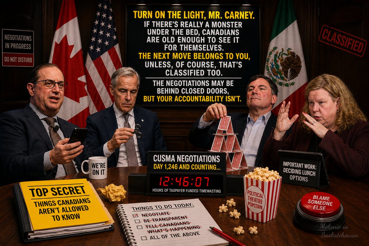 saskatchewan_in's tweet photo. 🚨So @MarkJCarney  says "no deal is better than a bad deal." 

Okay then. If the deal is so bad... show Canadians. 
Until then, we're being asked to trust a government that refuses to trust its own citizens with the truth. 

Perhaps it's time to remind him Canadians don't work for the government. The government works for Canadians.  
  
🔗 https://t.co/CchuSEMwU3
