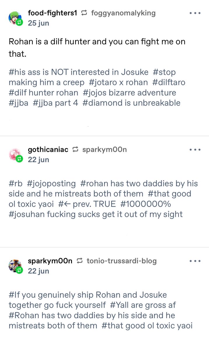 kazamba23's tweet photo. I don’t even go here but why are jotahan and toniohan shippers are so aggressive and make Rohan so OOC every goddamn time. 

They’re way too cocky for a ship that only had one panel together too https://t.co/E8wjYWCT5B