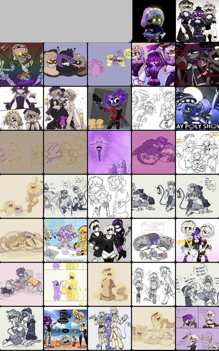 applesmate05's tweet photo. Bit delayed however here is the trio/envuzi artwork for June 2026 in total there were 52 pieces of artwork #murderdrones #envuzi #nuzi #envy #vuzi hopefully the numbers match up with the order https://t.co/dCipM6b7M8