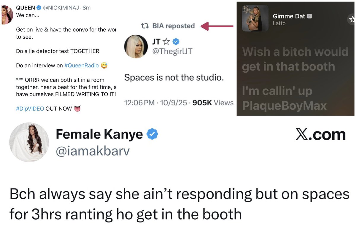 reesespieces079's tweet photo. Cardi has been DARED by multiple female rappers to get in the booth and this is how she responds ๐ฉ๐ https://t.co/knR0yOSTqJ
