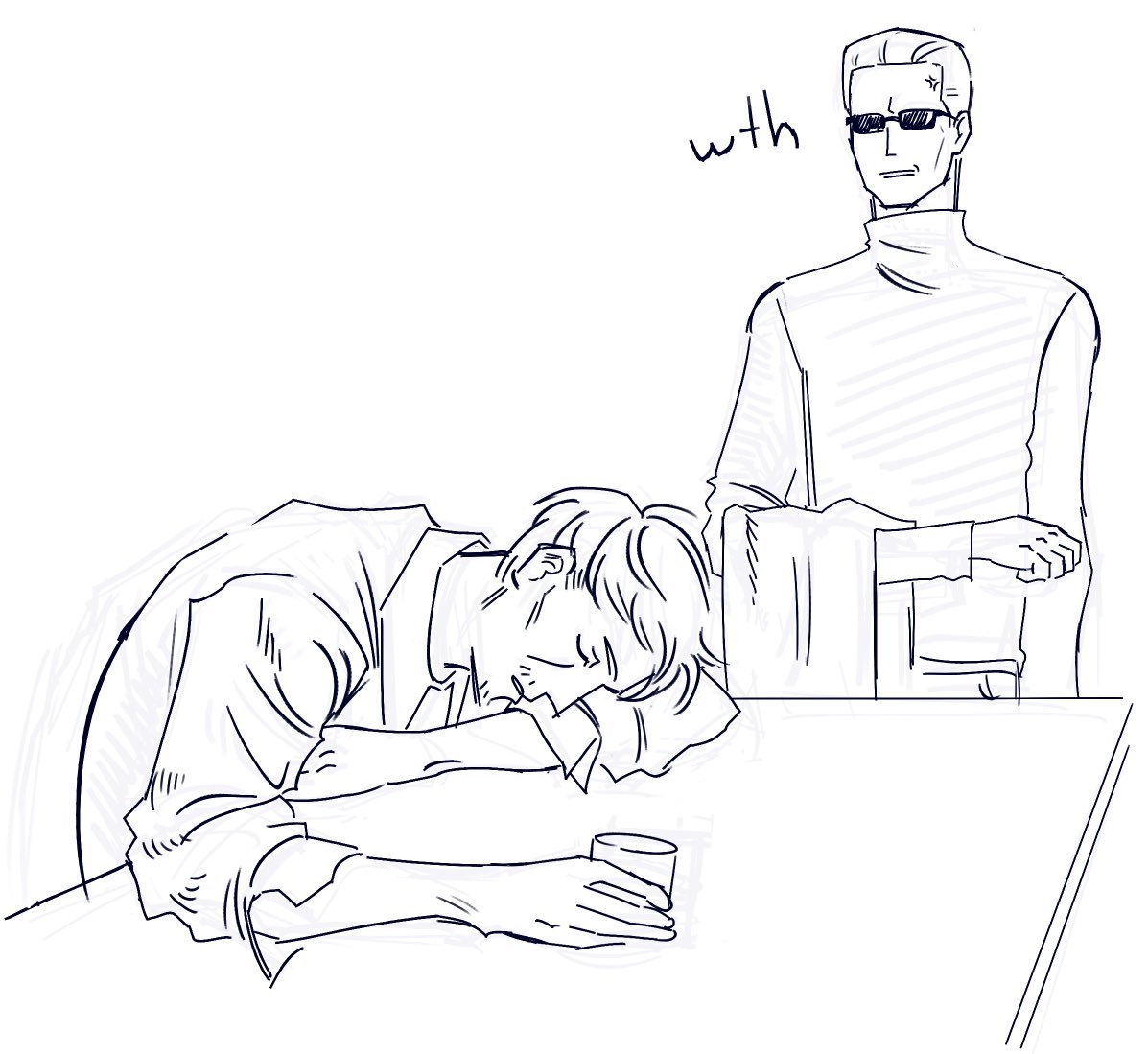 w1nk0gg's tweet photo. #williambirkin #albertwesker #residentevil #willsker #weskin awwawwaw https://t.co/nqoVlWMS0u