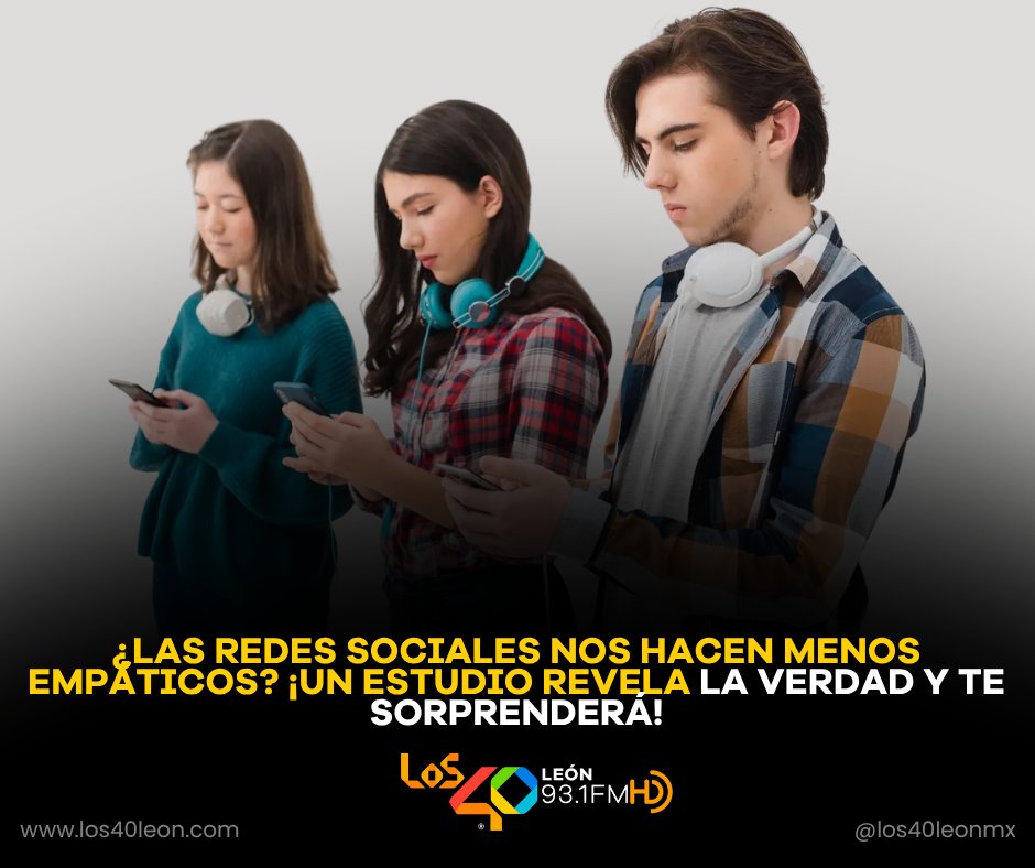 los40leon's tweet photo. 🛑 Un nuevo y gigantesco estudio científico acaba de desmentir el mito de que las redes sociales están matando la empatía en los adolescentes. ¡Al contrario, parece que la tecnología podría estar ayudándolos a conectar mejor! 🤝🌐

https://t.co/imMk7JrSRL https://t.co/4pVpGVHyjC