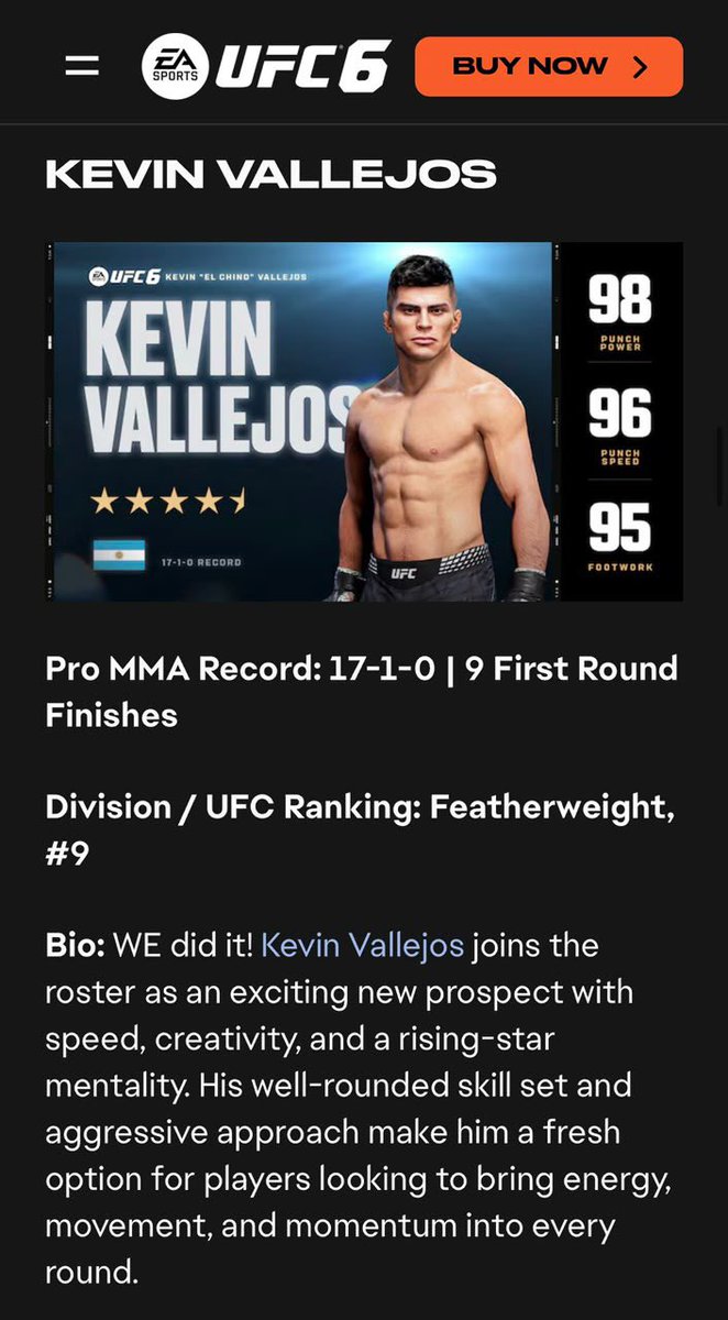 ElChinoVallejos's tweet photo. WE did it! #UFC6 

Gracias @EASPORTS https://t.co/SkjcEq0zLQ