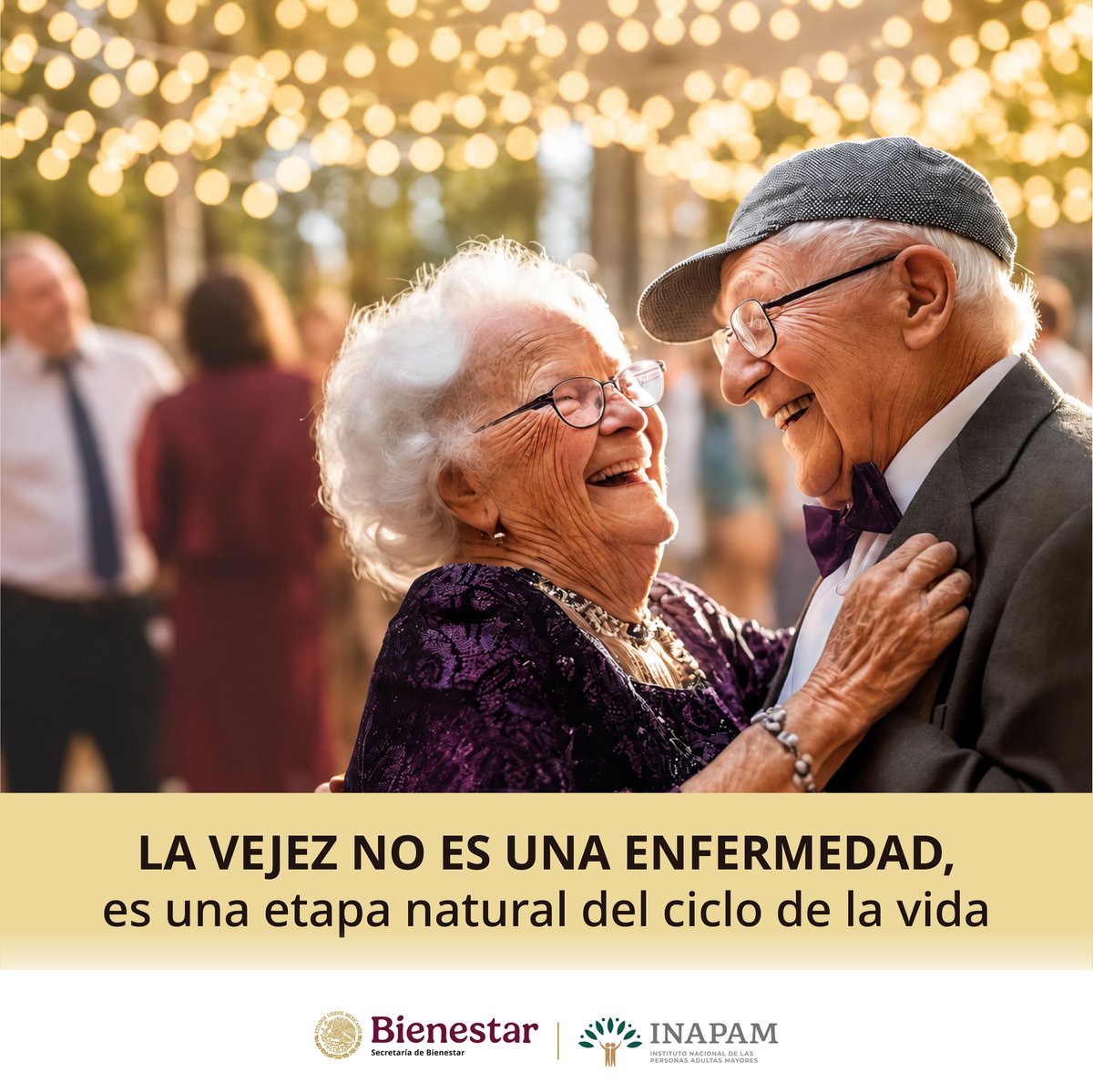 INAPAM's tweet photo. La #Vejez #No es una #Enfermedad es una #Etapa para #Disfrutar de la #Vida con una #Perspectiva #Renovada con #Sabiduría forjada por los años #Hoy hay 1,100 millones de #PersonasAdultasMayores para el 2030 serán 1,400 millones, de acuerdo con la @OPSOMSMexico https://t.co/kXqRh5dSA5