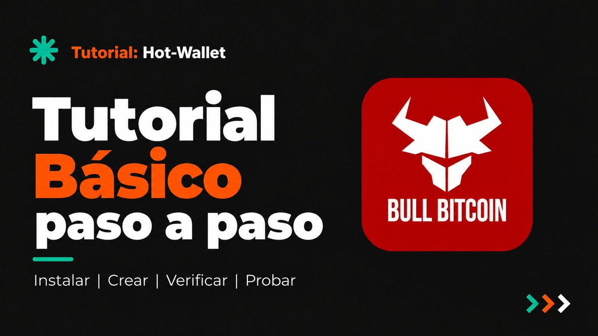 tusllavestusbtc's tweet photo. ¡NUEVO! Tutorial 
@BullBitcoin_ Una wallet simple de usar, con todo lo que necesitas para una autocustodia real.
Creamos este video para quienes quieran dar el primer paso.  #TusLlavesTusBTC
▶️ https://t.co/tAPY3aOMDo https://t.co/npfWi6Lm9I