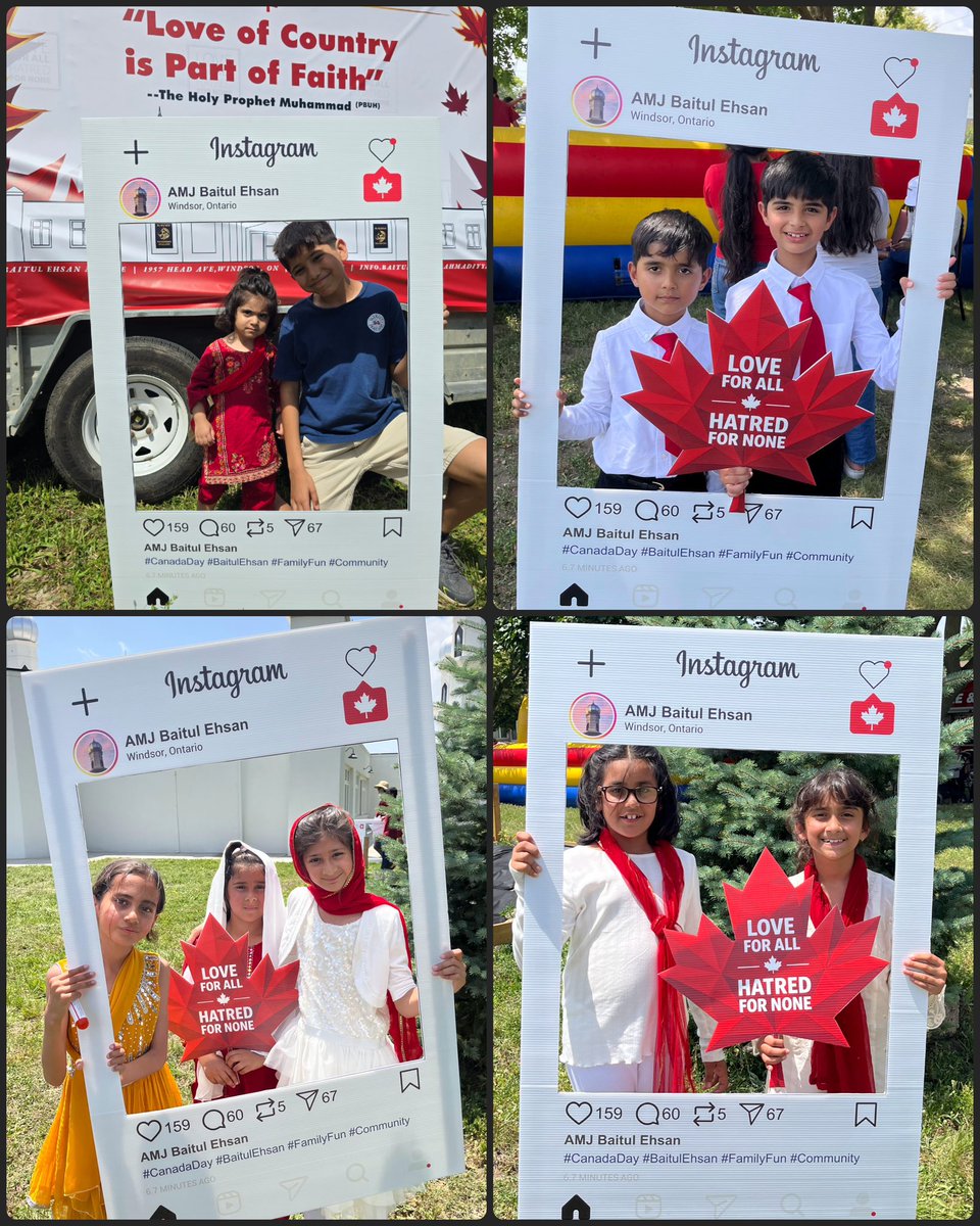 AMJBaitulEhsan's tweet photo. Joyful smiles of children captured at our first Canada Day event 🇨🇦 https://t.co/Iquun8W8Rl