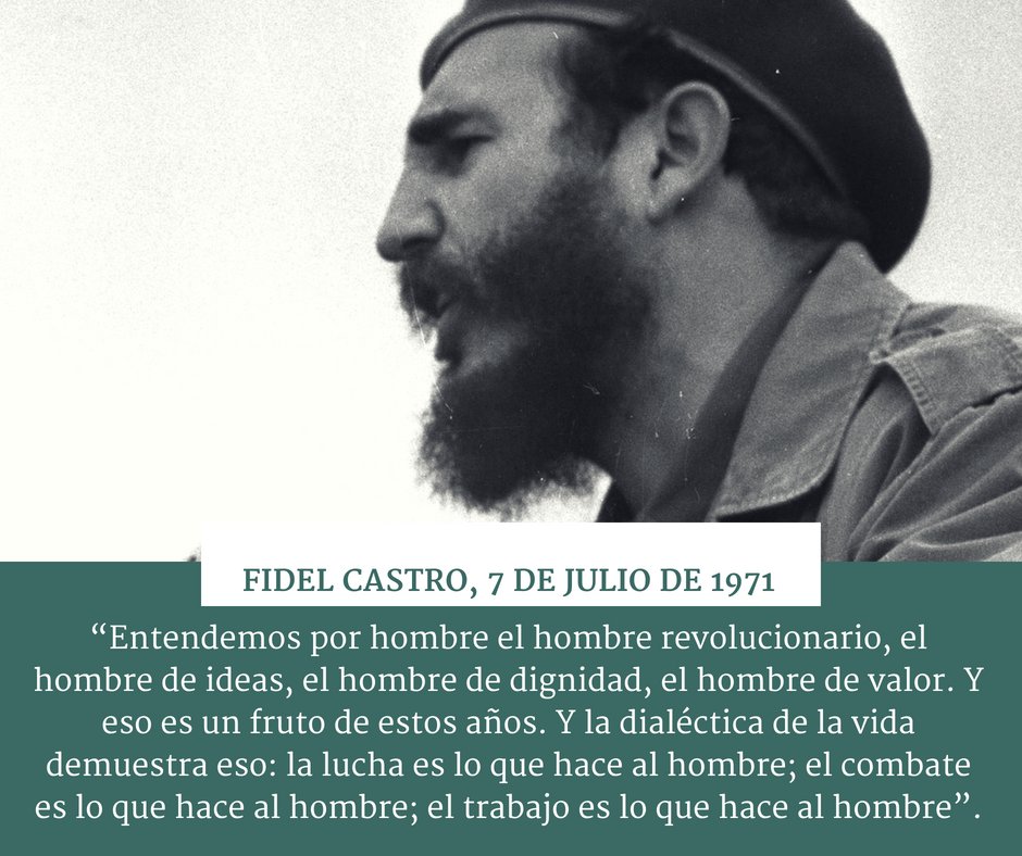 FSoldadodeIdeas's tweet photo. 📅7 de julio de 1971 🎙️#FidelCastro: “Entendemos por hombre el hombre revolucionario, el hombre de ideas, el hombre de dignidad, el hombre de valor. Y eso es un fruto de estos años.”.

https://t.co/tmKApfu7bi
#100AñosConFidel #Cuba #SomosContinuidad #RevoluciónCubana https://t.co/rtV9BFPpvJ