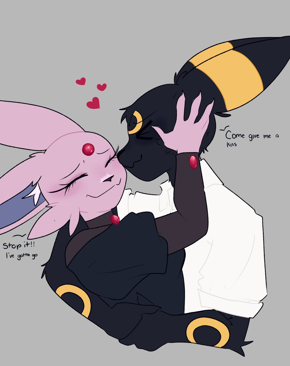 HolyCrow_16's tweet photo. They're so cute its disgusting 
#umbreon #espeon https://t.co/xPsXOfhvvl