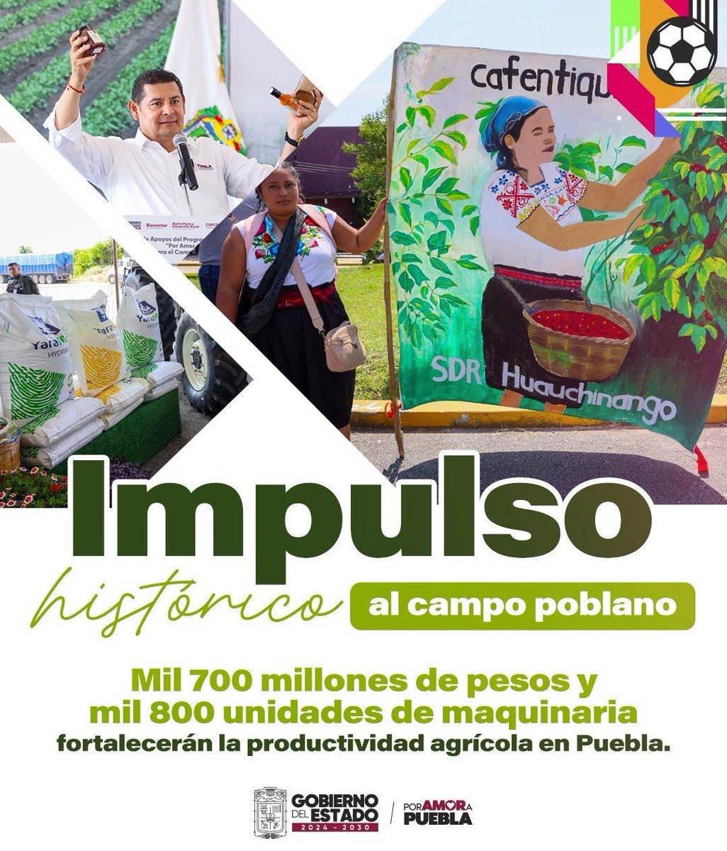 🌱 La transformación del campo poblano avanza. Con el impulso de la ...