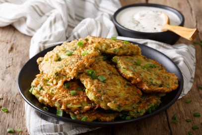 CarolAnnKates's tweet photo. 🥒 Zucchini season is here!

Did you know zucchini is technically a fruit? It's packed with nutrients, contains more potassium than a banana, and is 95% water! Turn your garden harvest into crispy, cheesy Zucchini Fritters with creamy dill sauce.

👉 Full recipe: https://t.co/41P7jkbGSa

#Zucchini #SummerRecipes #GardenFresh #HealthyEating #HomeCooking