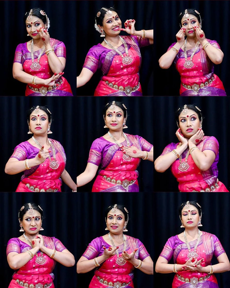TanwiBhattacha2's tweet photo. Navarasa—the nine emotions of Indian classical dance. Every glance, gesture, and expression tells a story. Dance is not just about steps; it's about bringing emotions to life through abhinaya. ✨

#Navarasa #IndianClassicalDance #NatyaShastra https://t.co/AMvtrvwX4H
