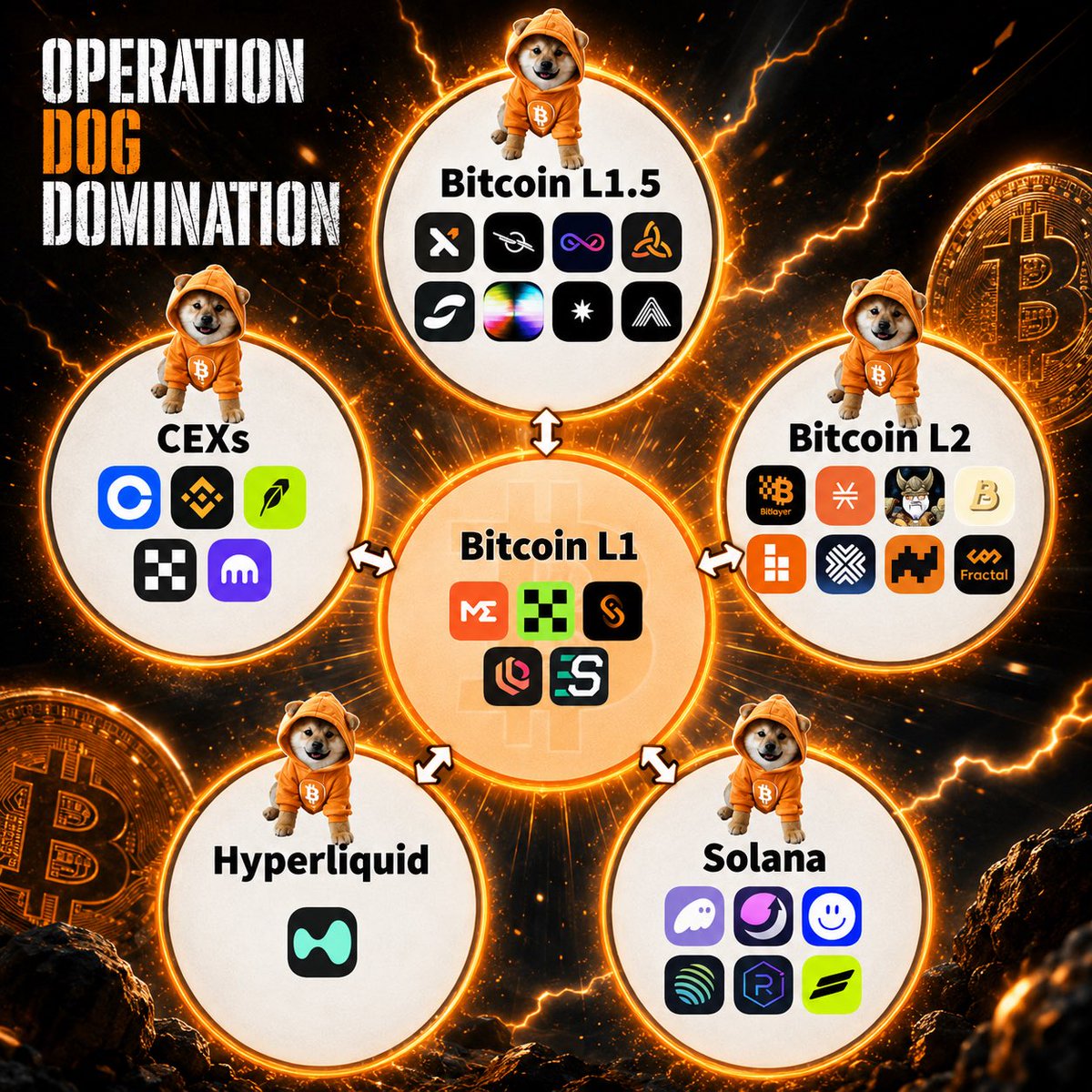 Relentless_btc's tweet photo. $DOG is a Bitcoin native asset on the Runes protocol with a bridge to Solana to increase liquidity, visibility & accessibility. 

This was a strategic decision as part of the $DOG DOMINATION strategy to inject $DOG into the mindshare of the crypto industry. A Trojan horse strategy with incredible success.

The Bitcoin Maximalist chose to whine from the sidelines. The $DOG Army chose to fight in the battlefield & win.

We are the real Bitcoiners.