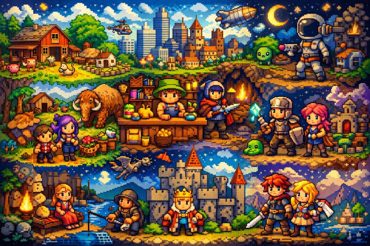 KehlBayern's tweet photo. Whether you want to build a peaceful village, explore the stars, manage a thriving town, or simply enjoy beautiful pixel art, there's something on this list for you.
Check out our recommendations:
https://t.co/CGYsiFuVoS
#CozyGaming #IndieGames #PixelGames #Gaming https://t.co/X3i2IL5UaL
