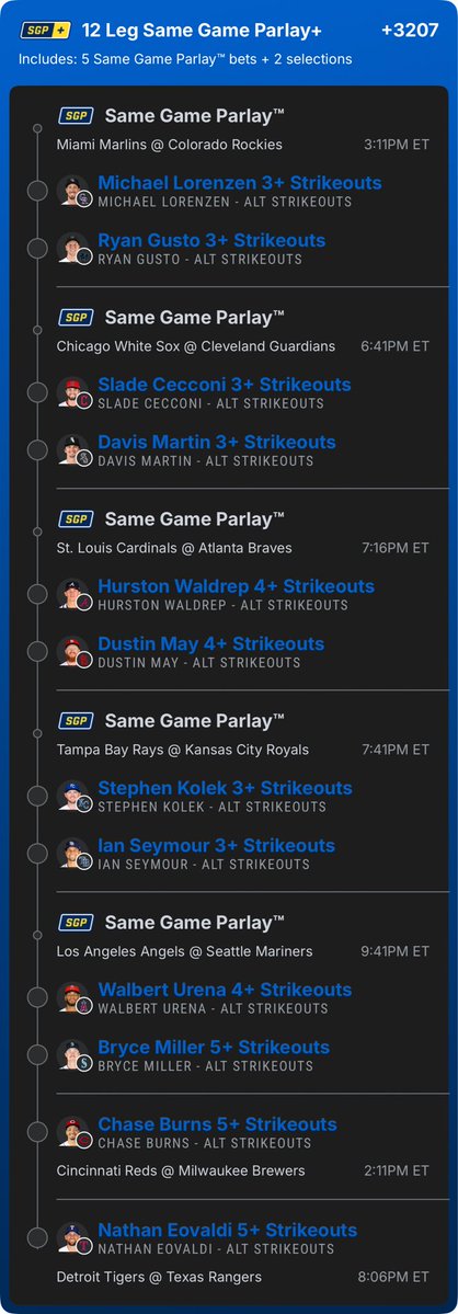 MajorStrikeParl's tweet photo. One Pick. One Ticket. One Step Closer to Cashing Big. 💸

🚨 Bet responsibly. Nothing is guaranteed. Always wager within your limits.

#MajorMajorStrikeoutParlays #Pro5NationGaming #SportsBetting #MLBProps #ParlayNation #StrikeoutKing #CashTheTicket 💰🔥⚾

https://t.co/6Sps75JaLP