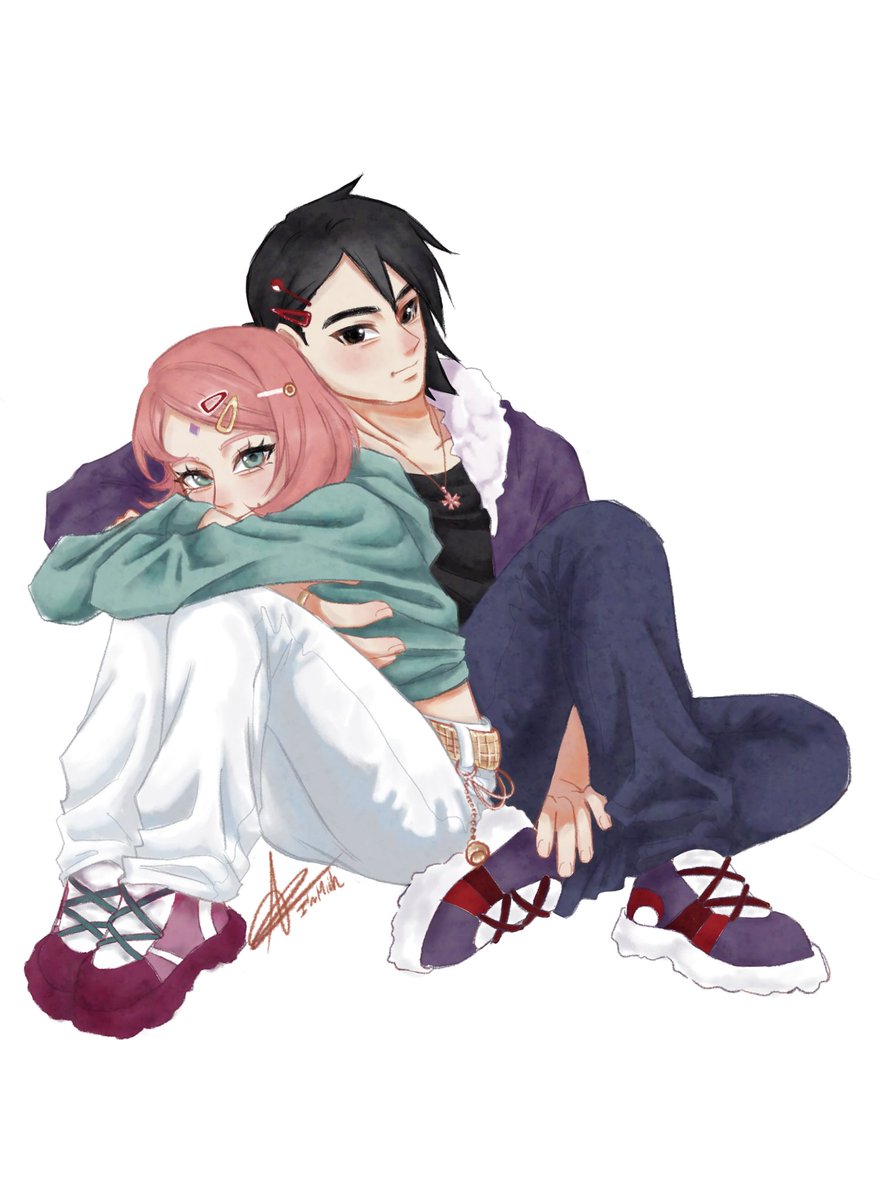 ImMiihyuu's tweet photo. Eu me adiantei e a enquete virou contra mim😅, mas aqui está pra quem pediu 🤭

#sasusaku https://t.co/b1nrq9YotM