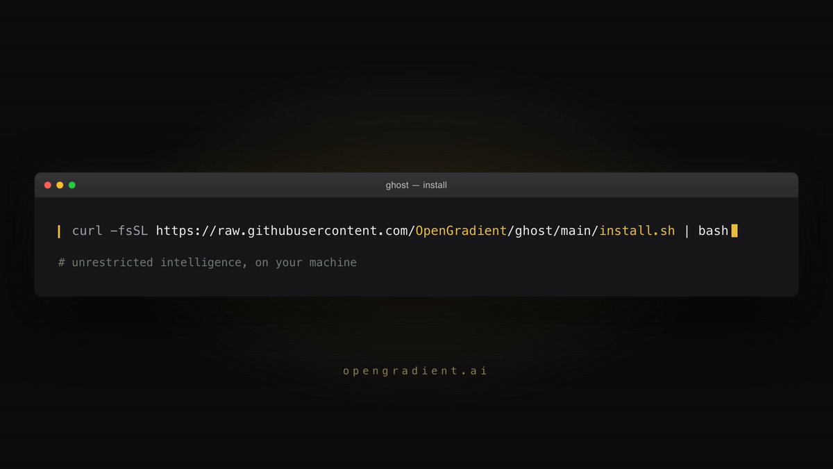 OpenGradient's tweet photo. 7/ Try it today! Install it with the command: 

curl -fsSL https://t.co/4ZbdnQRdlj | bash https://t.co/Q6jhPYr78H
