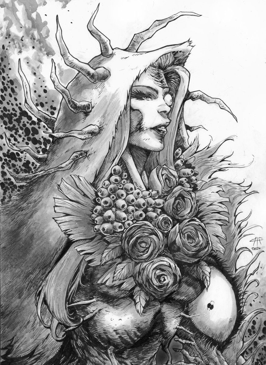GeneMagora's tweet photo. Absolute Poison Ivy fan art! What a treat to draw! 

#AbsolutePoisonivy #AbsoluteBatman  #dccomics #Fanart #Comicart https://t.co/DqDFTVnsOo