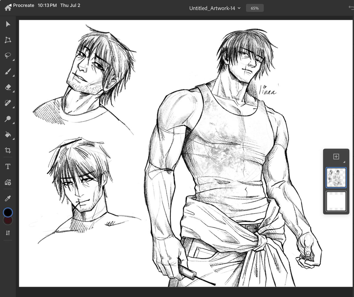 alinassscorner's tweet photo. art style practice with #toji https://t.co/xtQ1kO0McC