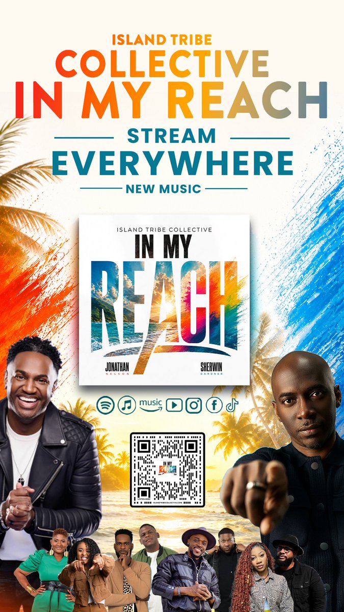 sherwingardner's tweet photo. At midnight, it's here. 🙌🏾
 In My Reach by Island Tribe Collective, Jonathan Nelson &amp; Sherwin Gardner drops worldwide! A reminder that what God has promised is within your reach. Stream it, share it, and add it to your playlist. 🔥
 https://t.co/XgGVI5IC8O
#InMyReach #NewMusic https://t.co/EgnA2IC7fV