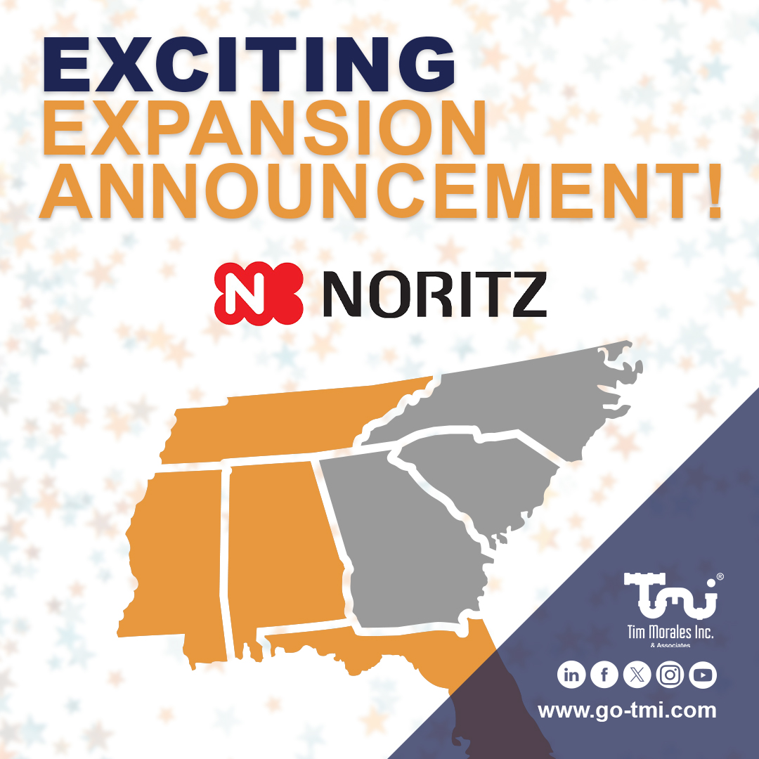 tmi_sells's tweet photo. Now Serving #Tennessee w/ #Noritz 📍
We're expanding! TMI now represents Noritz across TN, bringing trusted #TanklessWaterHeater solutions & expert support to #CommercialPlumbing pros.
Contact #TMISells! https://t.co/rN5izkgD3T https://t.co/8FWEUX5b4d