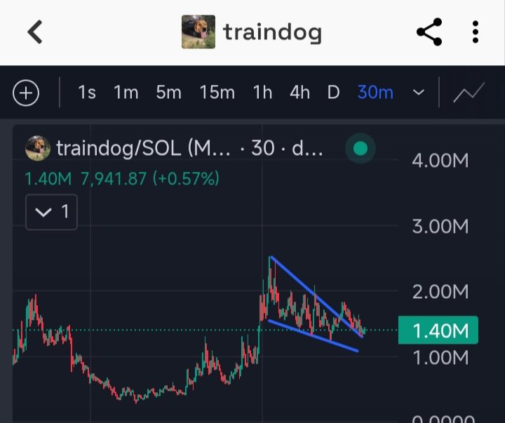 OxMemeQuant's tweet photo. $Traindog to 3M or I stop trading a cup and handle pattern. https://t.co/xFTImqfqt1