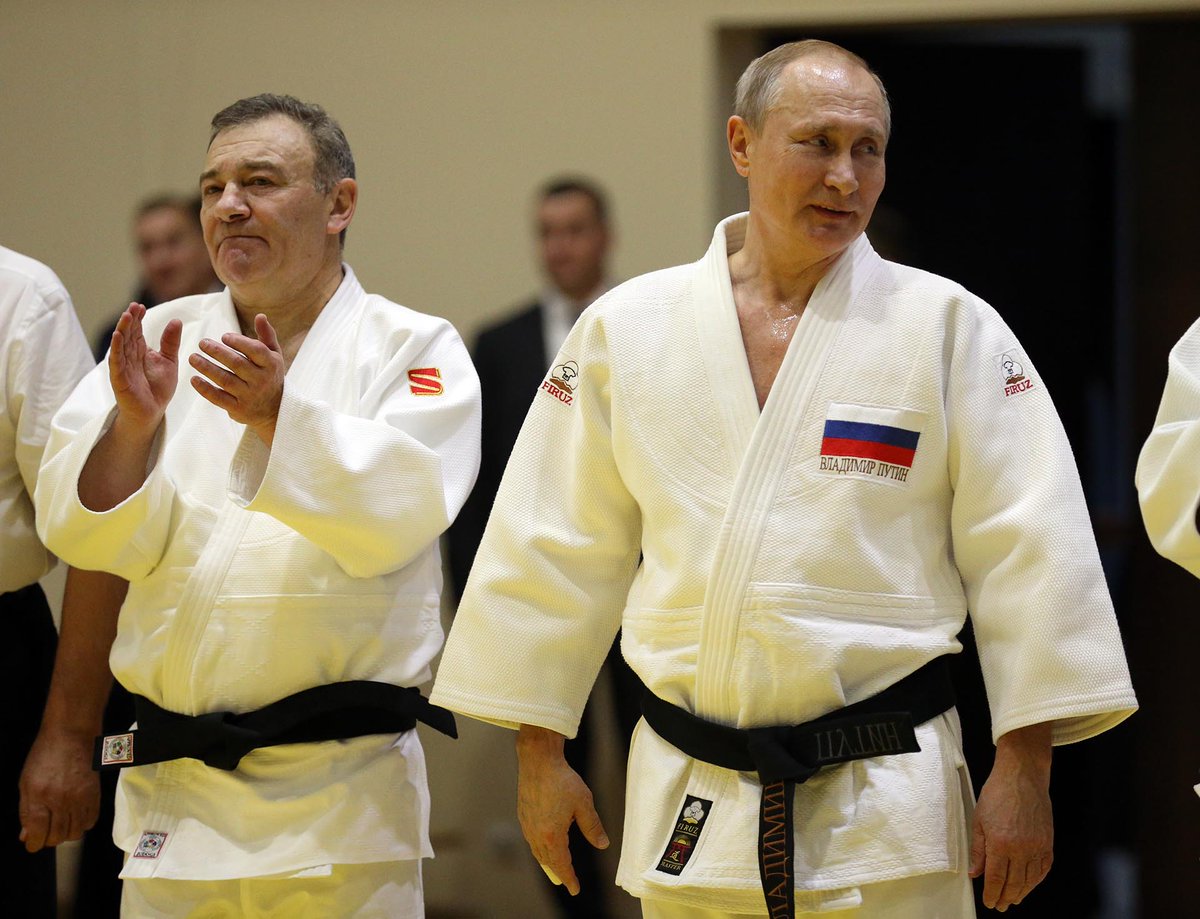 igorsushko's tweet photo. Putin mafia lieutenant and judo partner Arkady Rotenberg's right-hand man Konstantin Makhov arrested in Moscow.

Rotenberg employs over 100,000 people, a significant portion of whom are being withheld their wages with the money drying up.
This includes the biggest contractor to Russian Railways, infrastructure construction, Sheremetyevo Airport, polymer production plant, and much more.

When Putin is dissatisfied with the performance of his mafia lieutenants, he imprisons people close to them for "motivation."
