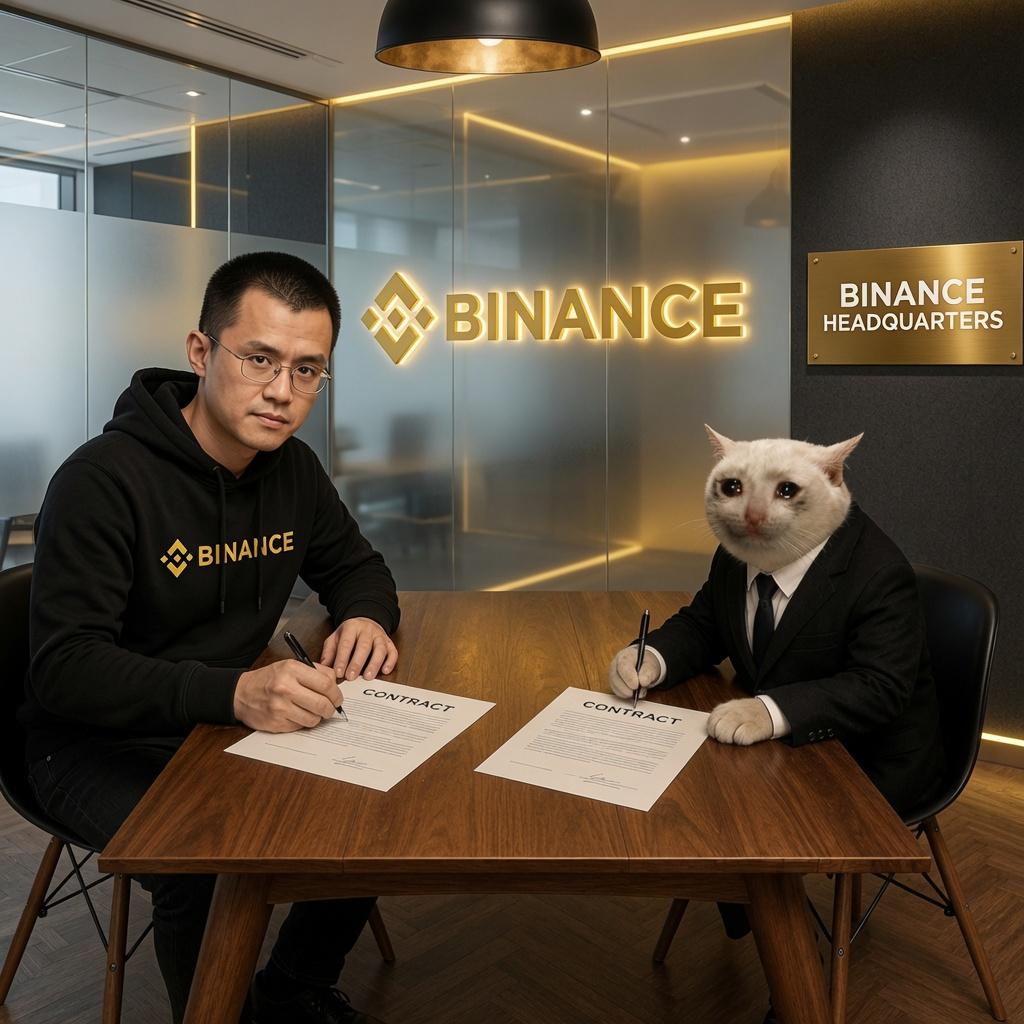 cryingcatsol_'s tweet photo. Paperwork signed. @binance @cz_binance we look forward to the upcoming listing 🔶😿

Thank you @heyibinance @_RichardTeng https://t.co/kDQ5b8PRal