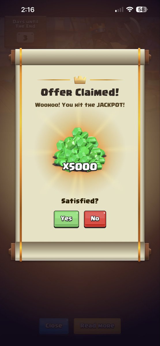 matthew__mayhew's tweet photo. thank you supercell i won the jackpot https://t.co/pMOJAF96g7