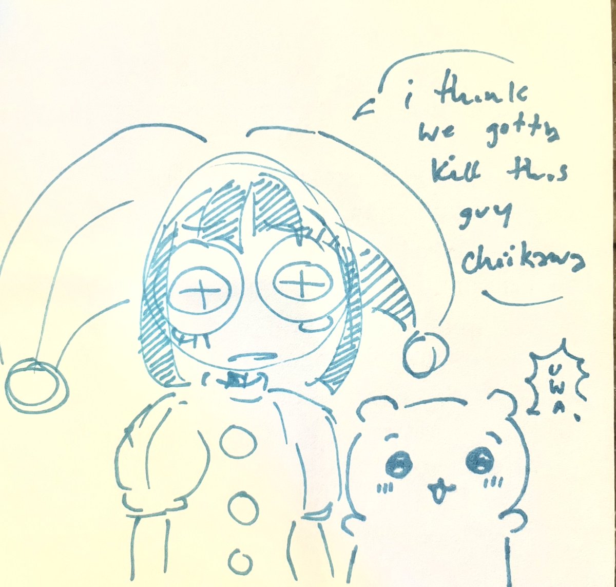 chuupup's tweet photo. doodle i did at work
#tadc #chiikawa https://t.co/Lh7Ke12VIl