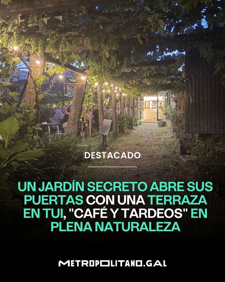 MetroVigo's tweet photo. #Galicia #Tui #Terrazas #Ocio
🪴 Una nueva terraza acaba de inaugurarse en un enclave único de Tui. Cafetería, tardeo y un nuevo punto de encuentro entre vecinos y vecinas 👇
▶ Todos los detalles sobre este lugar especial en Tui, en el enlace que hay a continuación:
https://t.co/pyYrfeYPL1