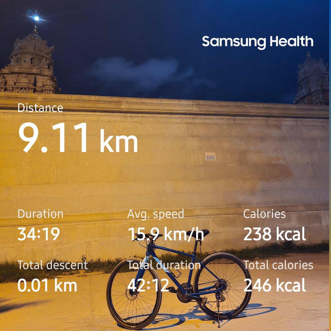 ArunPrince_AP's tweet photo. Day by Day , I'm Feeling Good.
#CyclingBengaluru
#NammaCycling
#BlrCyclists #NammaBengaluru #PolygonBikes #Path2 #UrbanCommuter #SamsungHealth #BangaloreCyclists #CyclingLife #LifeOnCycle #Cycling #Workout #discipline #prime https://t.co/lGVx3GB68u