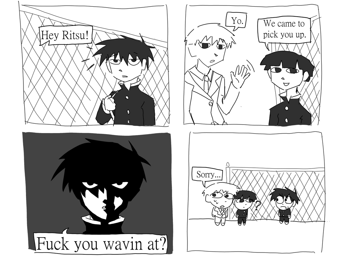 YummyBerry23's tweet photo. pls dont mind my poor attempt of a background thx
#ritsu #reigen #mb100 https://t.co/B8xyEJYAQL