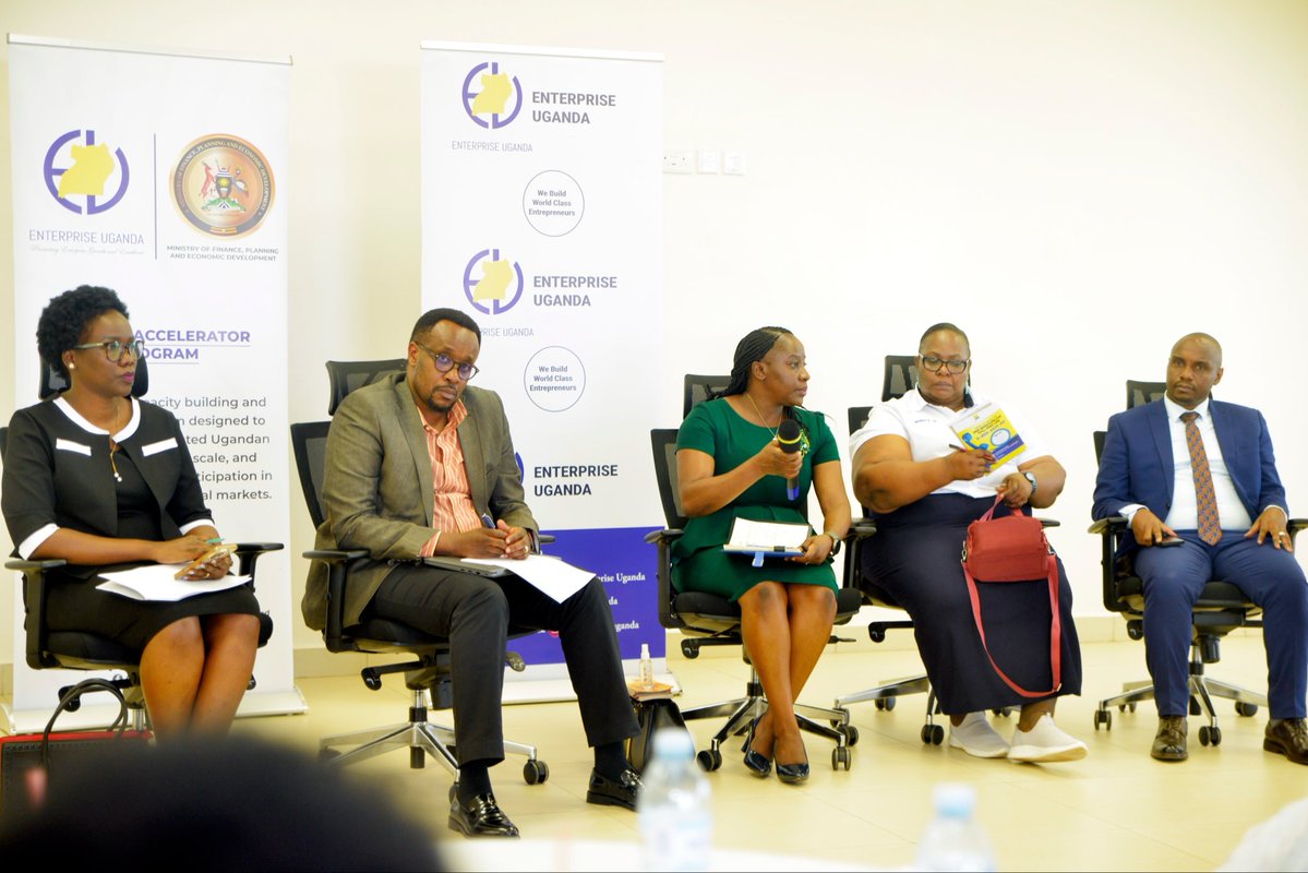 EntUganda's tweet photo. Tourism remains one of Uganda’s biggest and most resilient foreign exchange earners. To unlock its full potential, we’ve concluded a 3-day Export Accelerator Program bootcamp for the tourism sector under the theme: “Raising Tourism Standards for Global Competitiveness.”

Officiated by H.E. Doreen Ruth Amule, Ambassador of Uganda to France, the bootcamp brought together 45+ tour operators and key ecosystem partners to strengthen export readiness under ATMS.

Enterprises gained practical insights on business growth, quality standards, compliance, financing, and accessing international markets. 

Next: A 6-week mentorship to support implementation of export growth plans. 💹

#UgandaTourism #ExportAccelerator #GlobalCompetitiveness #ATMS #MSMEGrowth