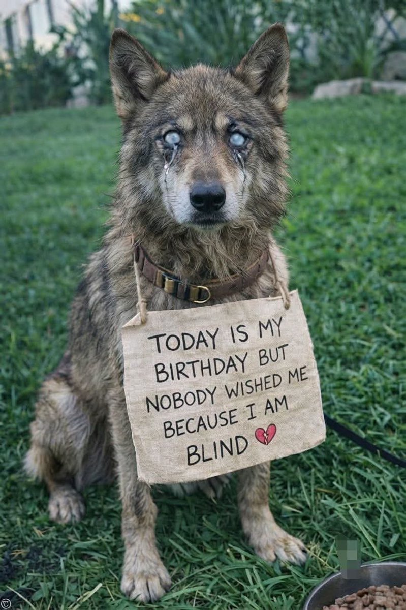 wolf_lovers__'s tweet photo. Blindness took my sight, not my heart. A simple 'Happy Birthday' would mean the world to me. ❤️🐾🎂 https://t.co/sINYbZYoTV