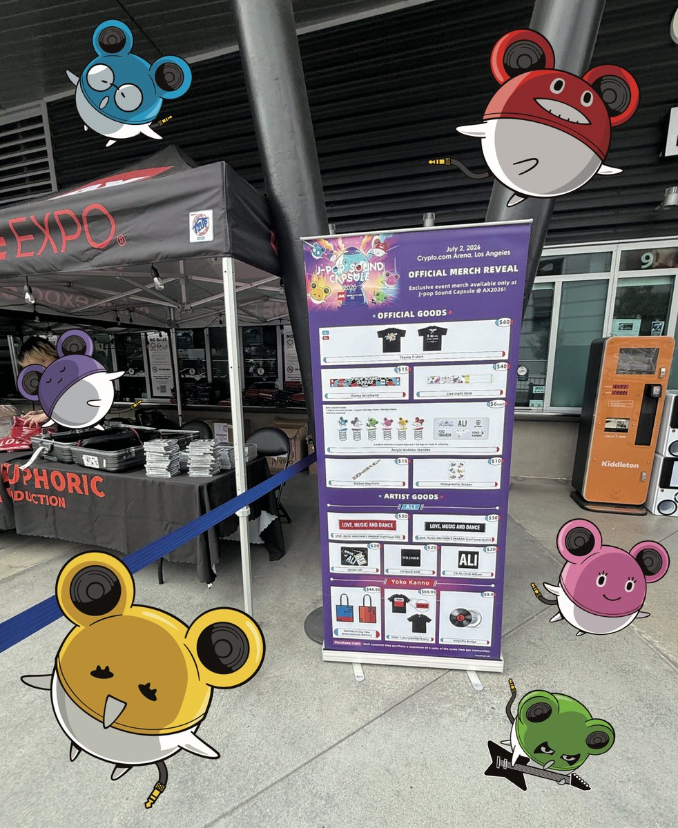 #CaptainDuckling merch is available at the booth!
*Currently the only place to get our merch in the US.
物販コーナーでは、#ひよこ隊長 グッズも販売中です。
※現状、アメリカでグッズを入手できる場所はここだけです。
#AX2026 #JPopSoundCapsule #YokoKanno