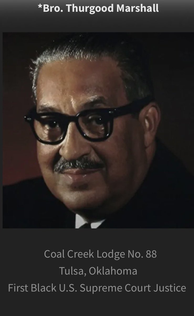 SC39PHA's tweet photo. Happy Heavenly Birthday to these Notable Champions for Justice & Equality On The Square:
Brother Medgar Evers ποΈπΏ
Brother Honorable Justice Thurgood Marshall ποΈπΏ
#PrinceHallMade
#PrinceHallMasons https://t.co/vuELQ2U7dX