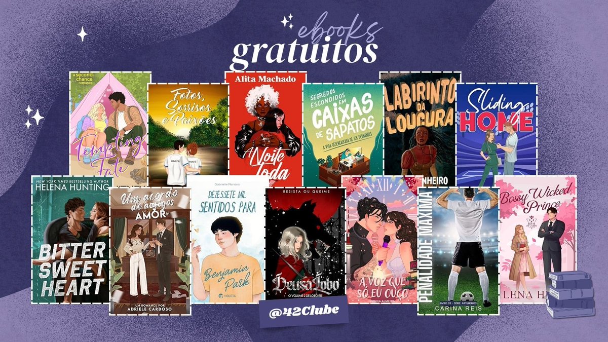 42Clube's tweet photo. ☕︎ E-books GRATUITOS hj 02/07 
                                               — a thread 💜 https://t.co/wraFy84dGG