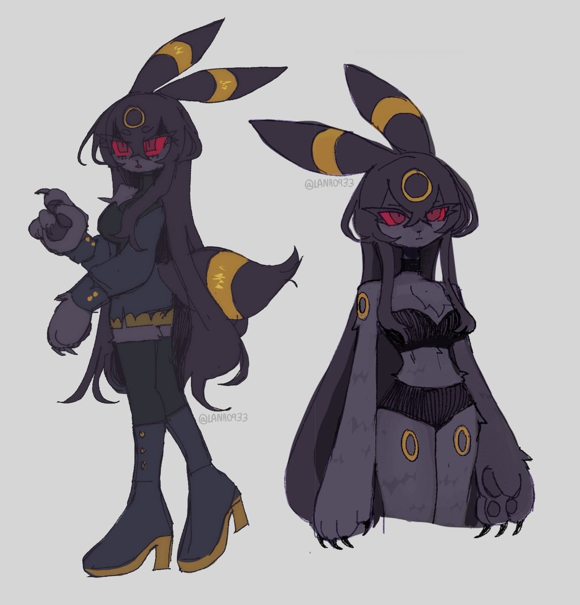 Lana0933's tweet photo. [oc] umbreon au 🌕✨ https://t.co/kLKdrldIdc