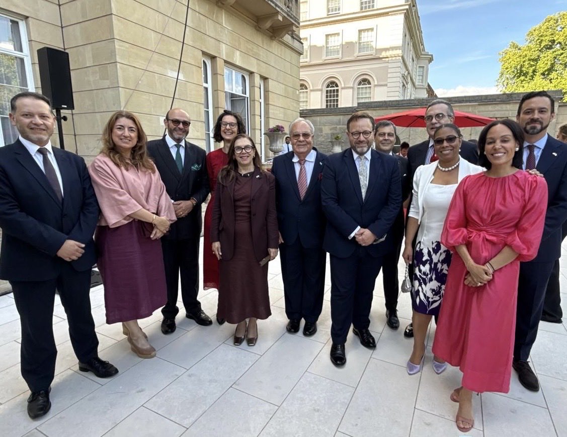 AnaiseManuel's tweet photo. A pleasure to join Secretary @YvetteCooperMP at the @FCDOGovUK Summer Reception and connect with friends and colleagues from across the diplomatic community. https://t.co/ovsoLJX5jY