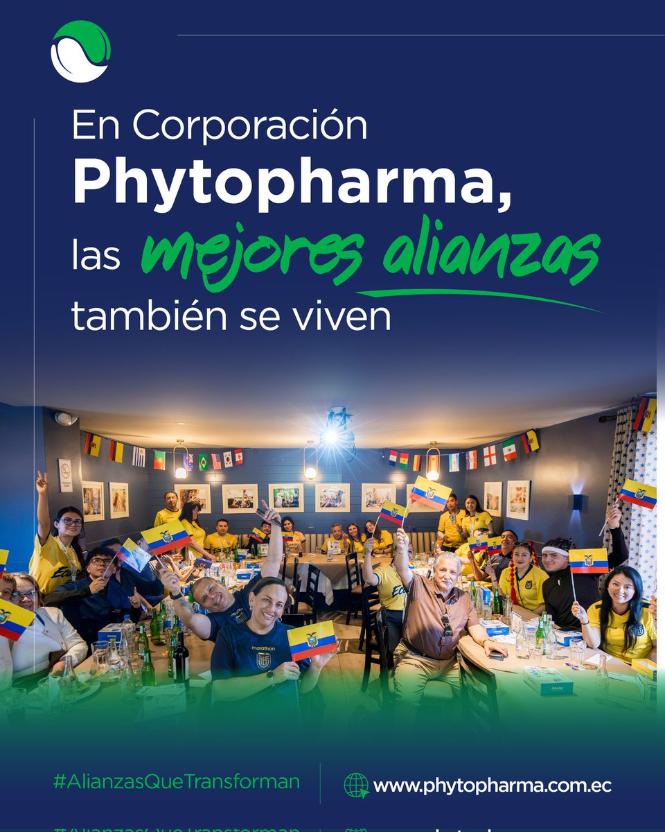 Phytopharma_ec's tweet photo. 🤝Las alianzas más valiosas nacen de aquellos momentos que nos permiten fortalecer la confianza mutua.

En #CorporaciónPhytopharma creemos que las grandes relaciones se consolidan a través de experiencias que nos acercan a quienes comparten nuestro propósito de generar bienestar. https://t.co/Z4azz5yu5Q