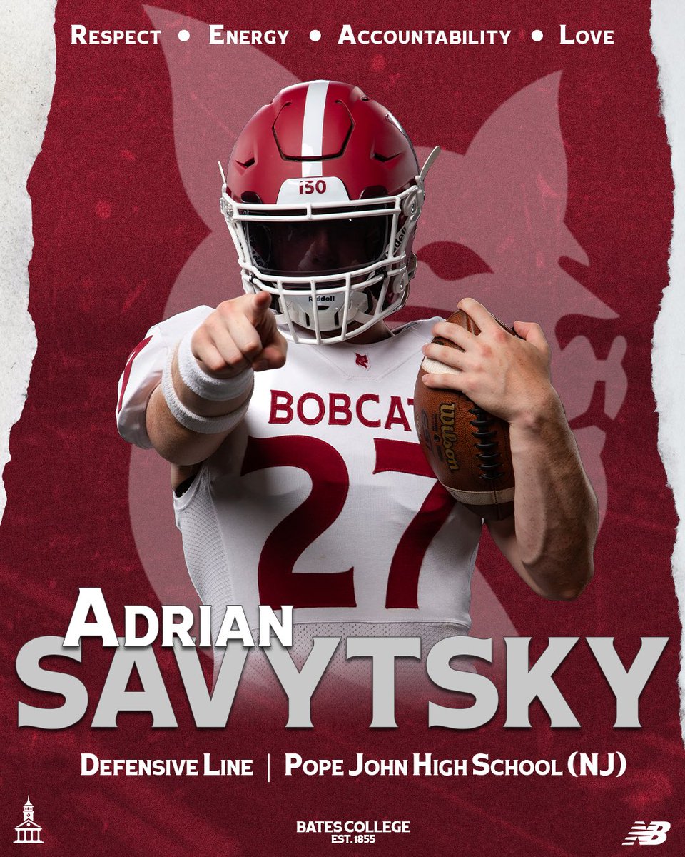 SavytskyyAdrian's tweet photo. After a great conversation with @Cats_CoachCoyne, I am beyond blessed to receive an offer from @Bates_Football Thank you for the opportunity. @coachwehrhahn @Coach_Suta @CoachRColligan @CoachGaston_  @Coach_Cole47 @PopeJohnLionsFB https://t.co/krZnHkGQeg