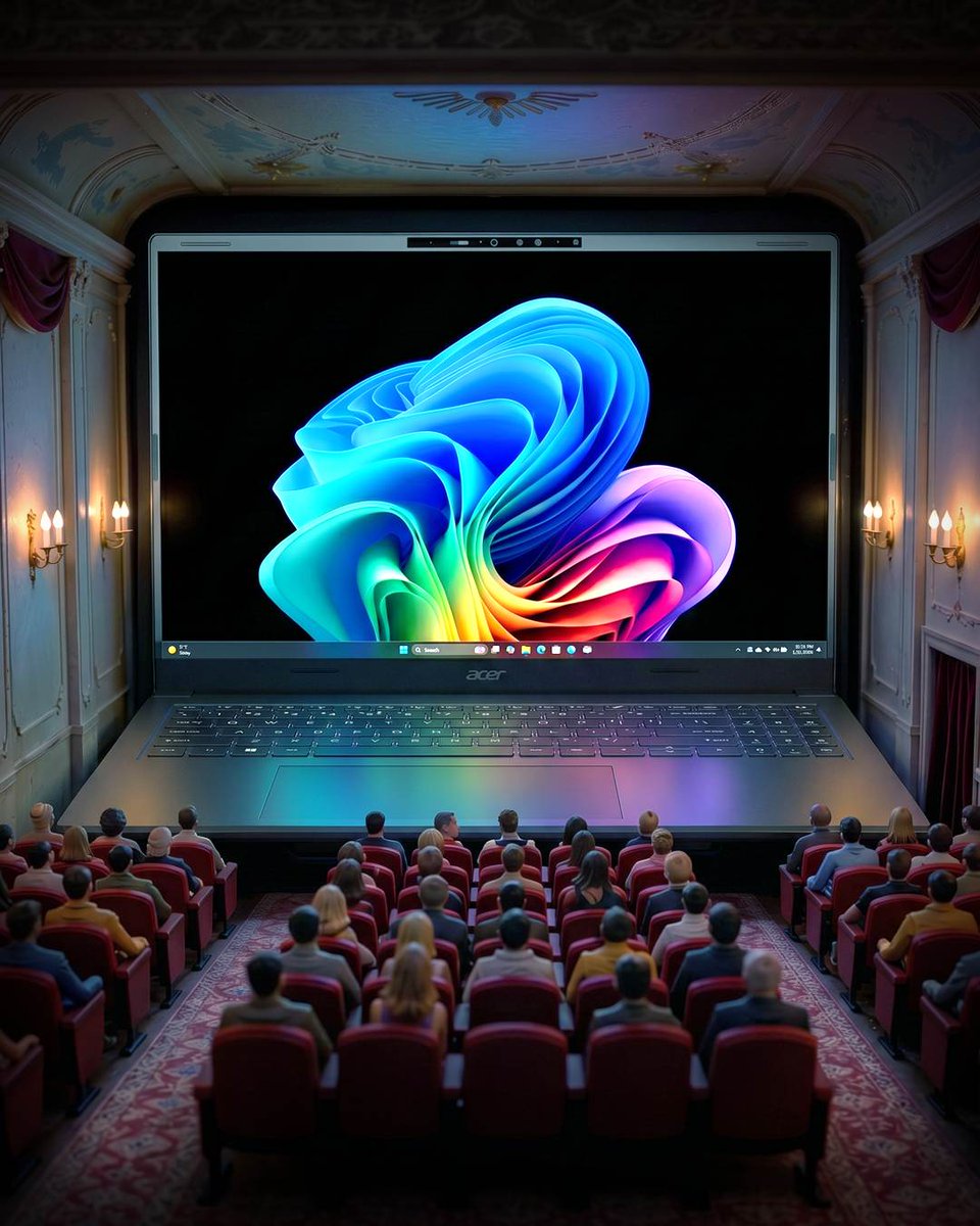 ES_Acer's tweet photo. ¿Para qué ir al cine si tienes tu propio cine en casa? 👀
Con una pantalla OLED 3K y un sistema de sonido DTS X Ultra, el #AcerAspireX16AI convierte cualquier momento en un auténtico plan de cine 🍿🎬 https://t.co/IhNkmUrVsZ