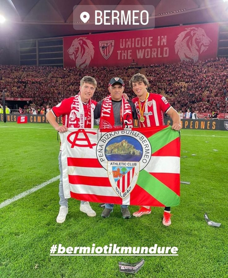 GariSerna's tweet photo. Gu bezalako athleticzalea, gu bezalako euskalduna. Zorterik onena opa dizut, Unai. https://t.co/ZLhT2VWnap